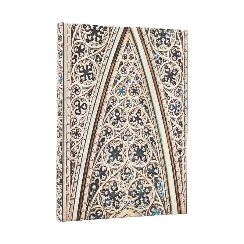 2026 Vault of the Milan Cathedral, Duomo di Milano, 12-Month Planner, French, Midi, Horizontal, Wrap, 160 Pg, 100 GSM
