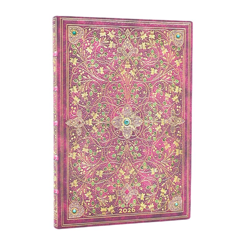 2026 Diamond Jubilee, Sangorski & Sutcliffe, 12-Month Planner Flexis, Midi, Horizontal, Elastic Band, 176 Pg, 100 GSM
