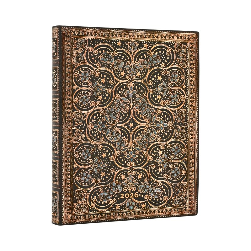 2026 Restoration, The Queen's Binding, 12-Month Planner Flexis, Ultra, Day-at-a-Time, Elastic Band, 432 Pg, 80 GSM