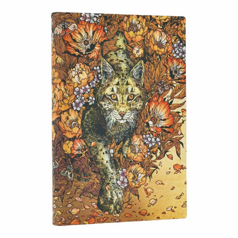 Lynx Rising Mini Unlined Softcover Journal, 208pg, 80GSM by Paperblanks (Erica Williams Art)