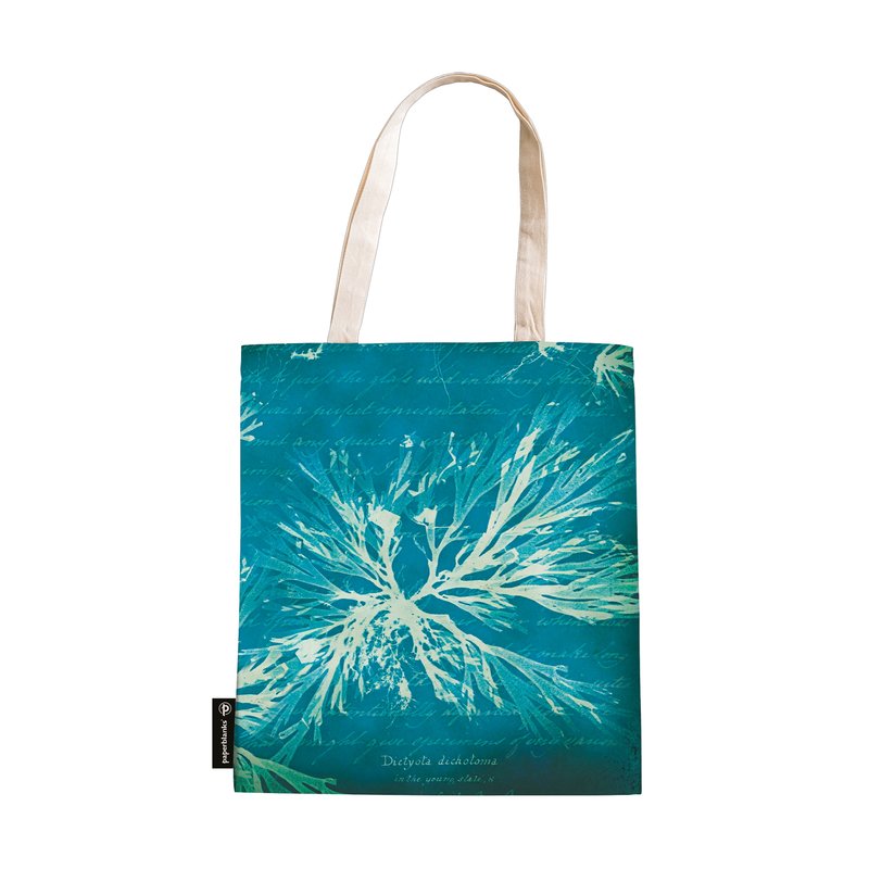 Sea Flowers Canvas Bag, Treasures of The New York Public Library by Paperblanks (Anna Atkins' Cyanotypes)