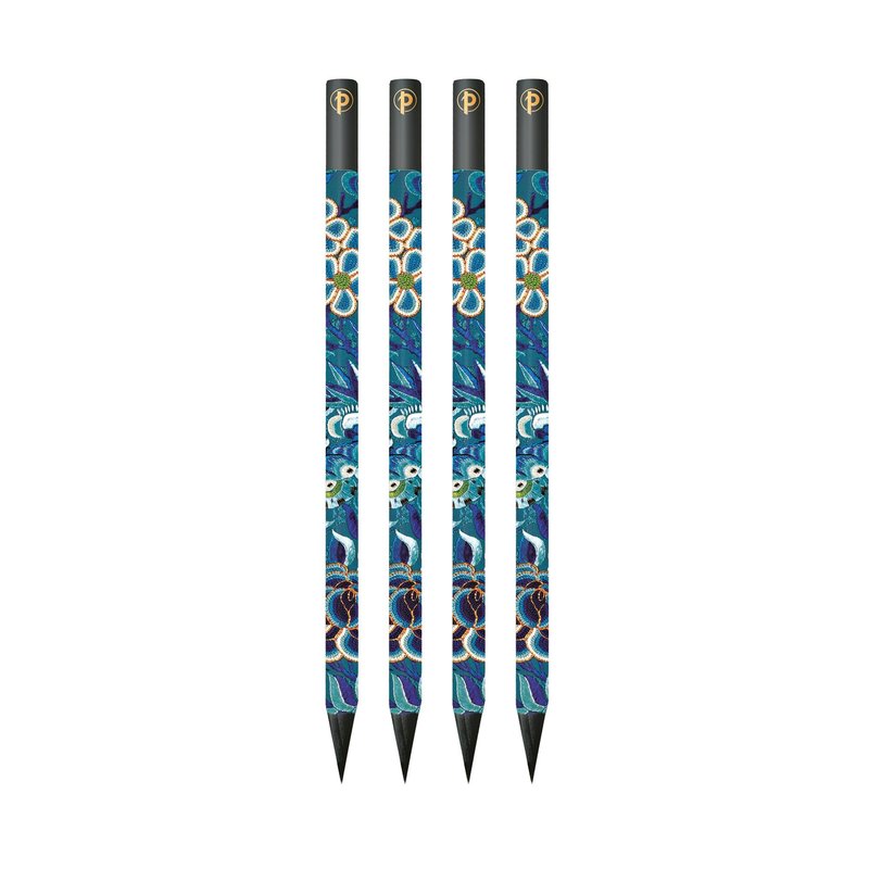 Blue Willow 4 Pack Pencils by Paperblanks (Celebrate Hanfu)