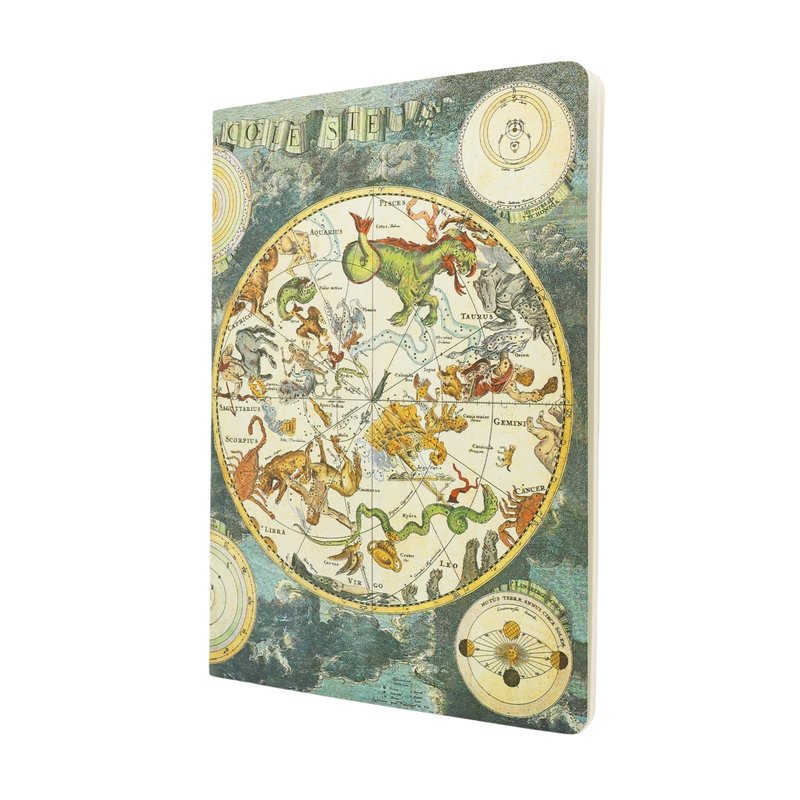 Celestial Planisphere A4 Gridded Softcover Cahier, 80pg, 100GSM by Paperblanks (Early Cartography)