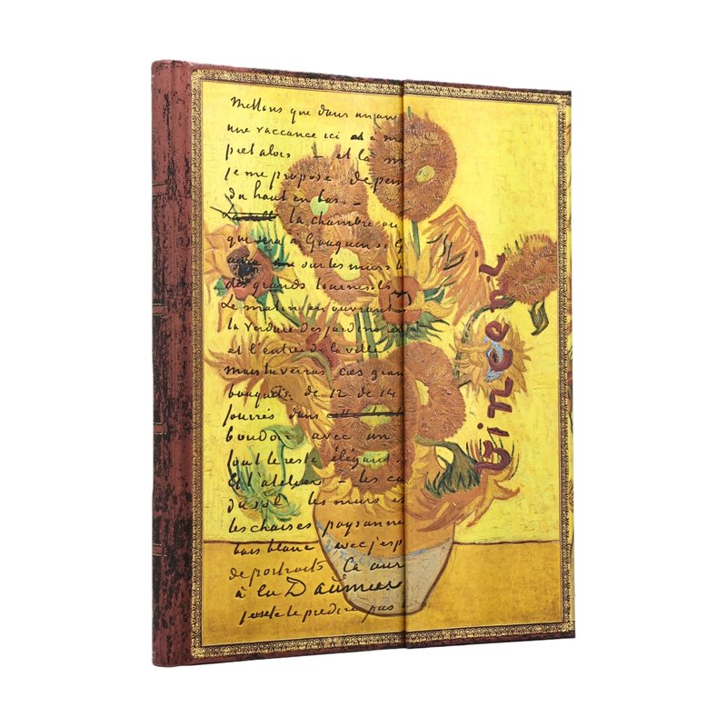 Van Gogh, Sunflowers Ultra Unlined Hardcover Journal, 144pg, 120GSM, The Van Gogh Museum Collection by Paperblanks (Embellished Manuscripts Collection)