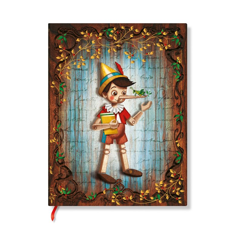 Carlo Collodi, Pinocchio Midi Unlined Hardcover Journal, 144pg, 120GSM by Paperblanks (Fairy Tale Collection)