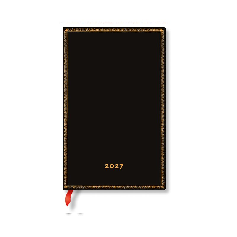 2027 Black Edition Maxi Vertical Hardcover 12-Month Weekly Planner, 160pg, 100GSM by Paperblanks (Black Edition)