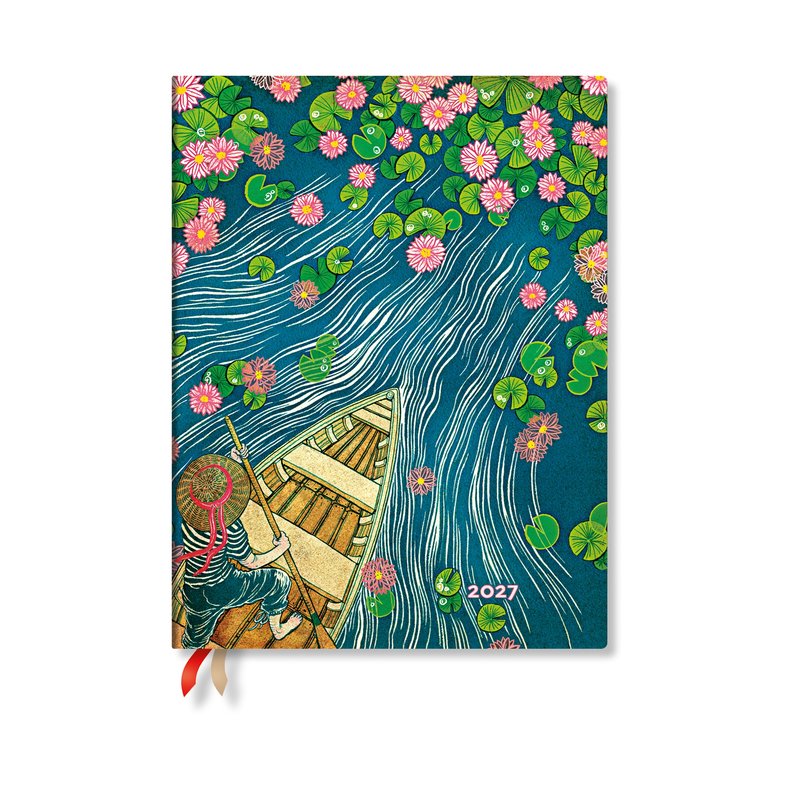 2027 Lotus River Ultra Vertical Softcover 12-Month Weekly Planner, 176pg, 100GSM by Paperblanks (Living with Yuko)