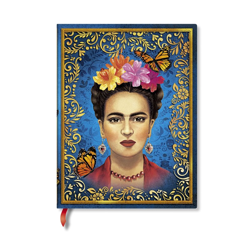 The Colourful Portrait Midi Unlined Hardcover Journal, 144pg, 120GSM by Paperblanks (Viva Frida)