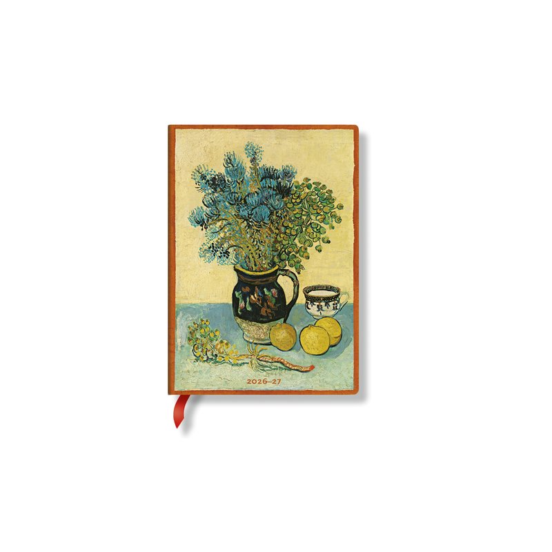 French 2027 Van Gogh's Still Life Midi Horizontal Hardcover 13-Month Weekly Planner, 176pg, 100GSM by Paperblanks (Van Gogh's Still Life)