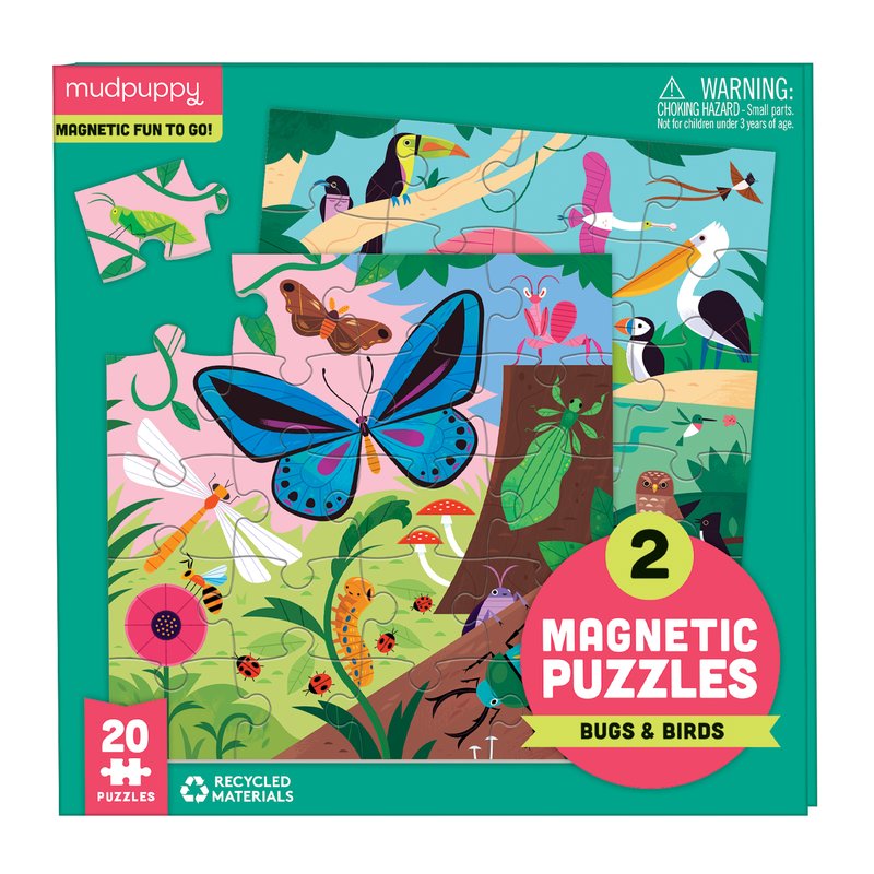 Bugs & Birds Magnetic Puzzle Set
