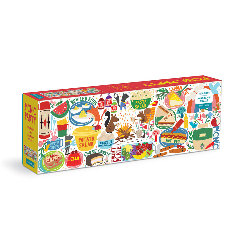 Picnic Party 1000 Piece Panoramic Family Puzzle