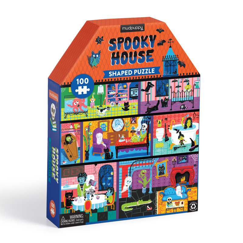 Spooky House 100 Pc House-Shaped Puzzle