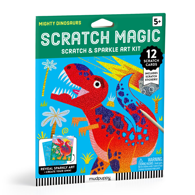 Mighty Dinosaurs Scratch Magic: Scratch & Sparkle Art Kit