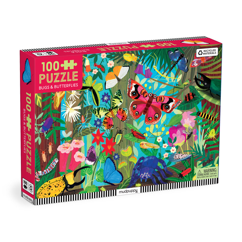 Bugs & Butterflies 100 Piece Puzzle