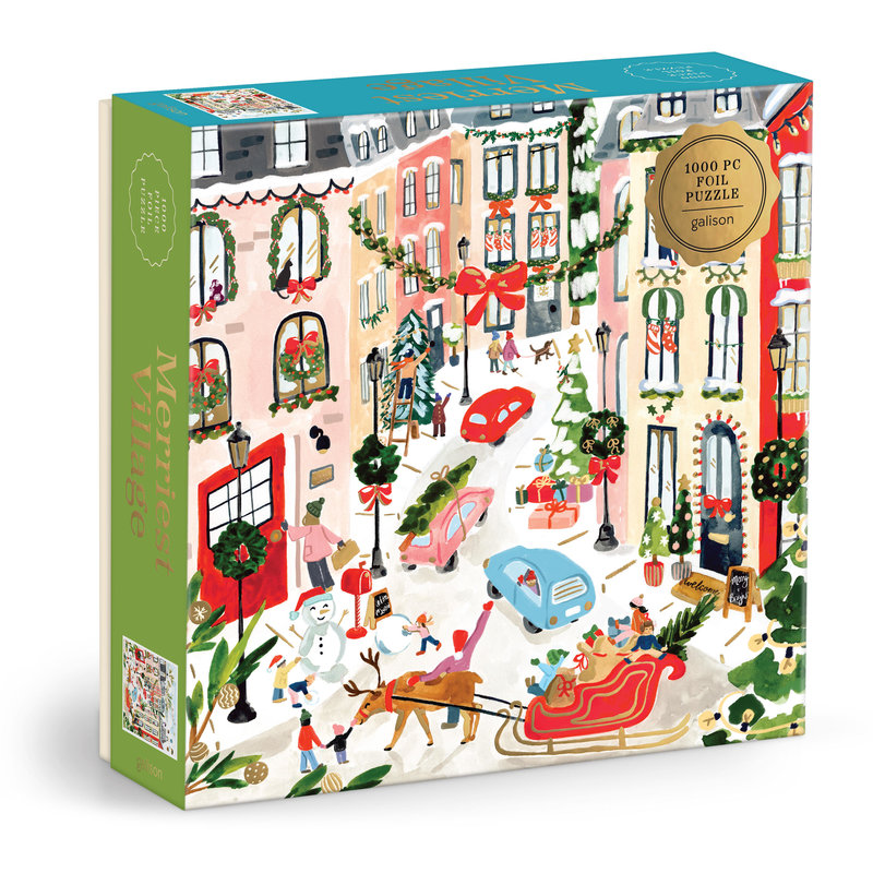 Merriest Village 1000 Piece Foil Puzzle
