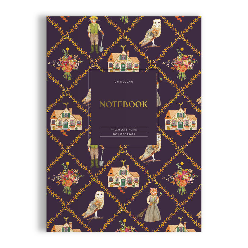 Cottage Cats A5 Premium Notebook