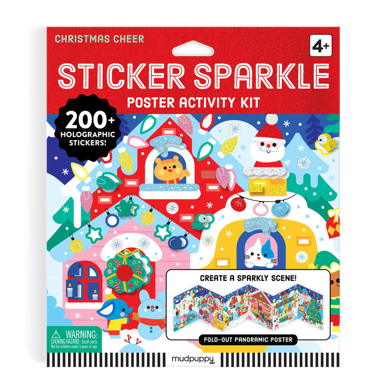 Christmas Cheer Sticker Sparkle Poster Activity Kit