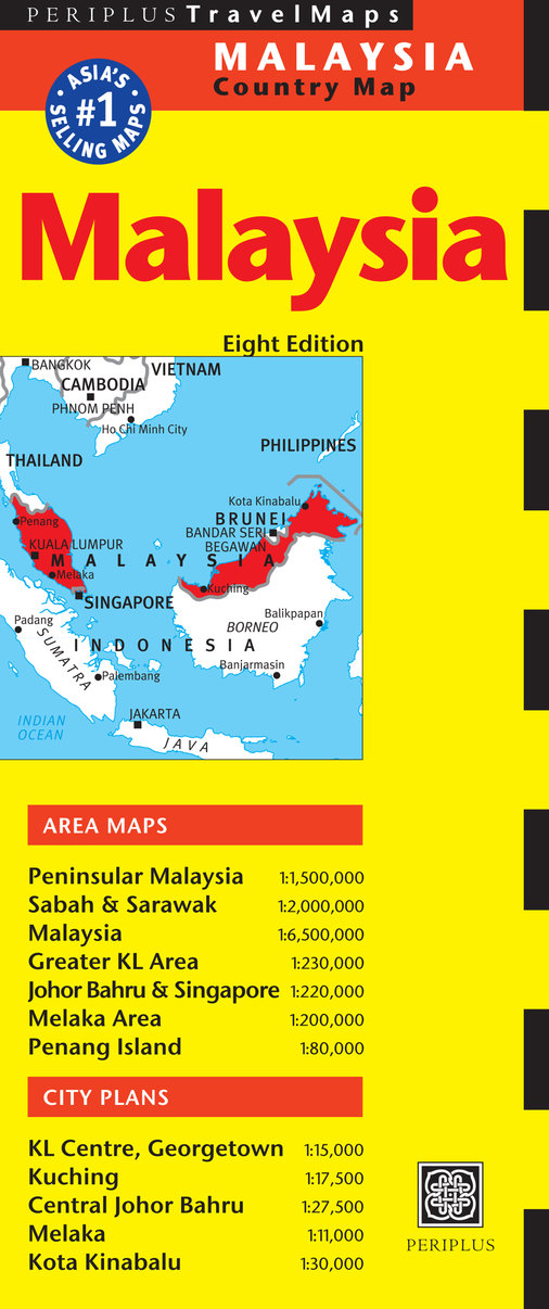 Malaysia Travel Map Eighth Edition