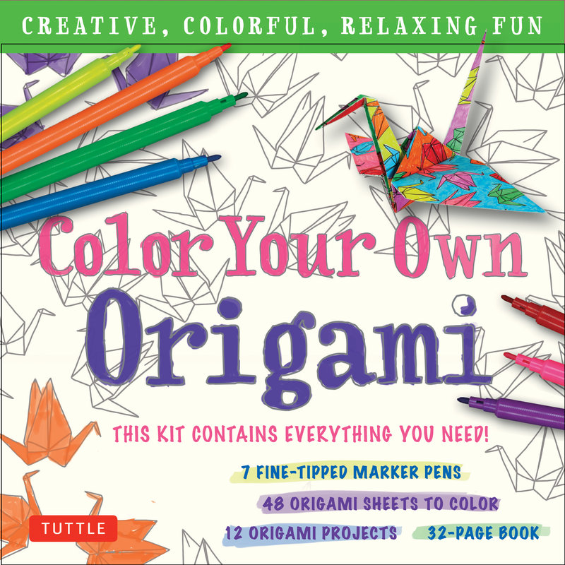Color Your Own Origami Kit