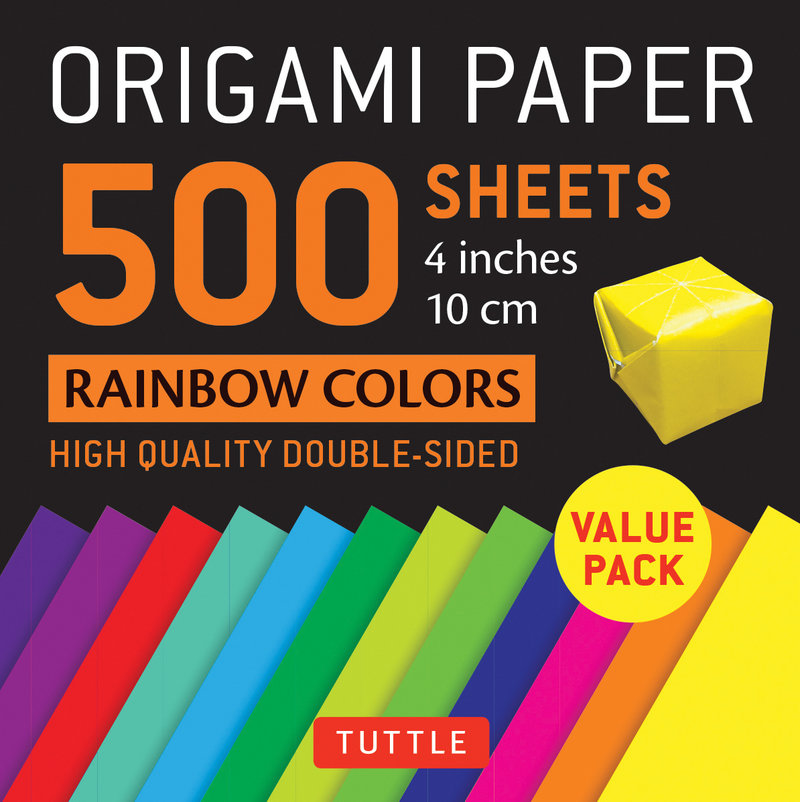 Origami Paper 500 sheets Rainbow Colors 4 (10 cm)