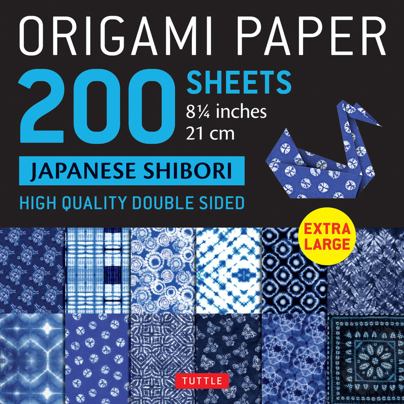Origami Paper 200 sheets Japanese Shibori 8 1/4" (21 cm)