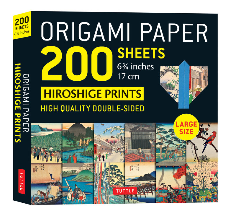 Origami Paper 200 sheets Hiroshige Prints 6 3/4 (17 cm)
