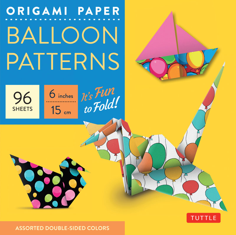 Origami Paper Balloon Patterns 96 Sheets 6 (15 cm)