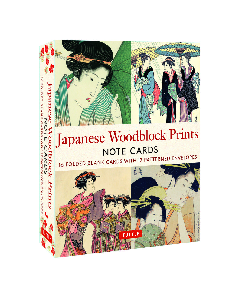 Japanese Woodblock Prints, 16 Note Cards