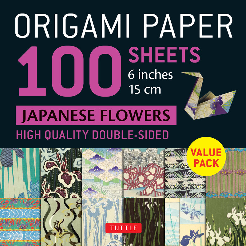 Origami Paper 100 sheets Japanese Flowers 6 (15 cm)