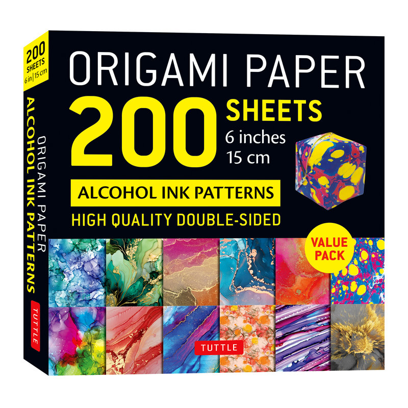 Origami Paper 200 sheets Alcohol Ink Patterns 6 (15 cm)