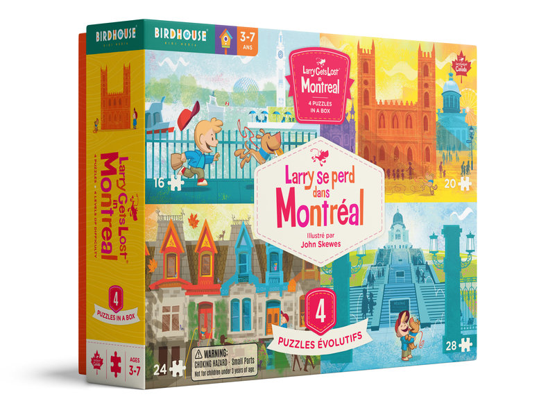 Larry Gets Lost in Montreal - 4 Puzzles in a Box / Larry se perd dans Montréal - 4 puzzles évolutifs