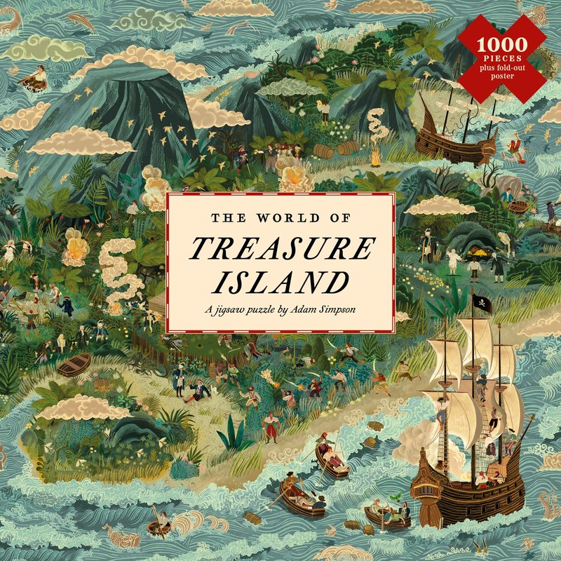 The World of Treasure Island: A 1000-piece jigsaw puzzle by Adam Simpson