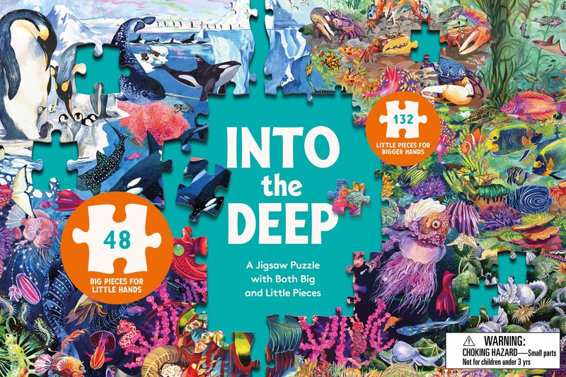 Into the Deep Sharing Puzzle: A 180-Piece Under the Sea Jigsaw Puzzle with Both Big and Little Pieces
