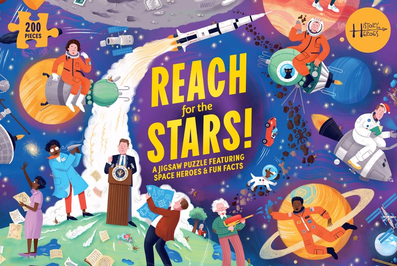 Reach for the Stars!: A 200-piece History Heroes Space Jigsaw