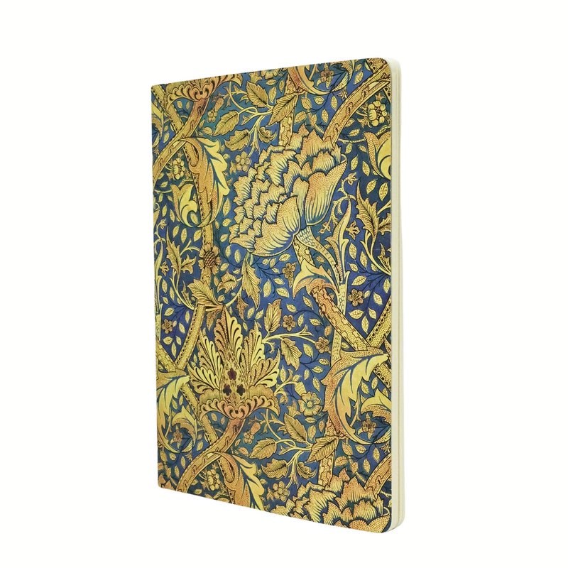 Morris Windrush A4 Lined Softcover Cahier, 80pg, 100GSM by Paperblanks (William Morris)