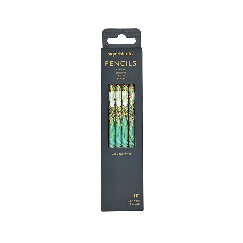 Van Gogh's Irises 4 Pack Pencils, The J. Paul Getty Museum Collection by Paperblanks (Van Gogh's Irises)