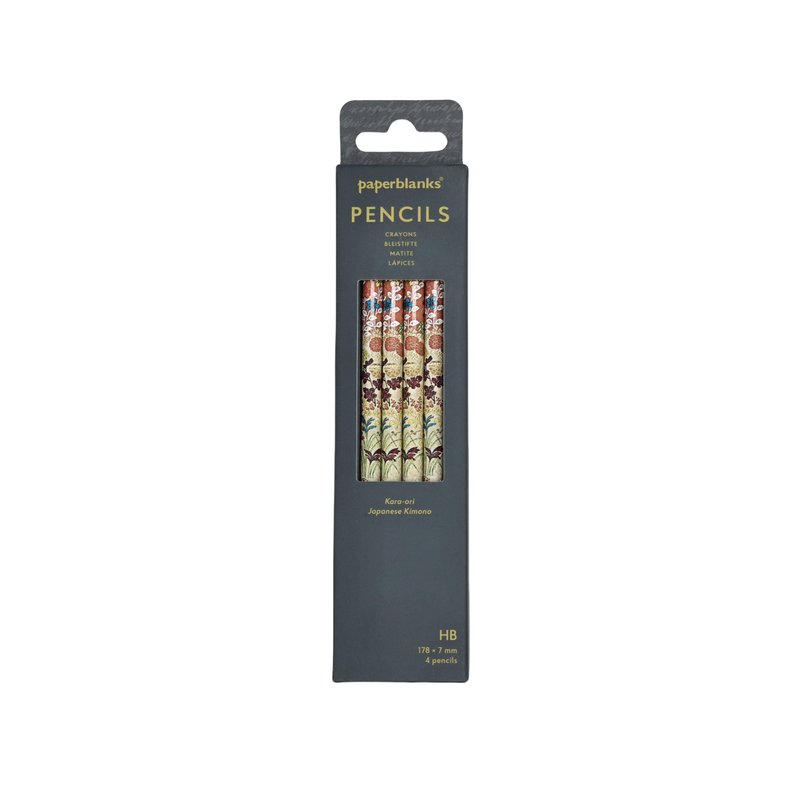 Kara-ori 4 Pack Pencils by Paperblanks (Japanese Kimono)