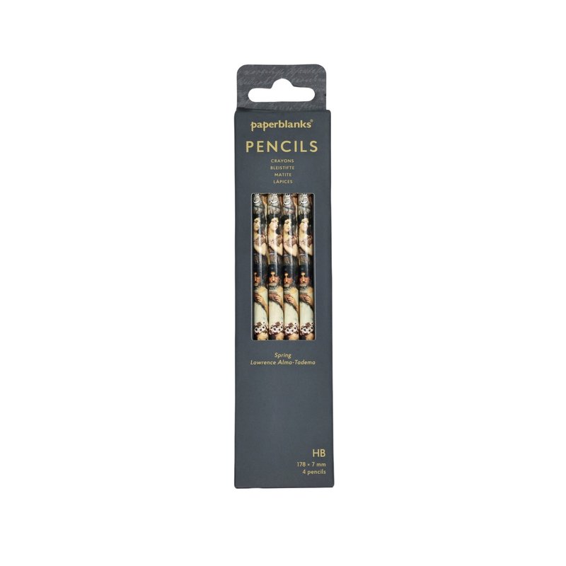 Spring 4 Pack Pencils, The J. Paul Getty Museum Collection by Paperblanks (Lawrence Alma-Tadema)