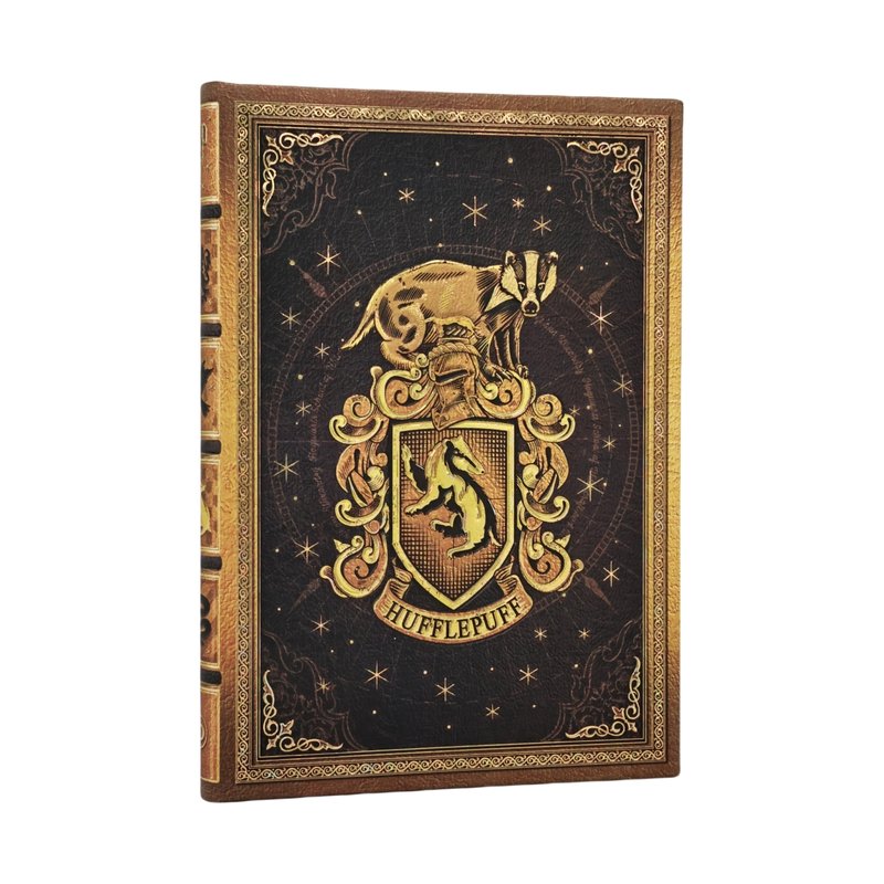 Hufflepuff Journal Midi Custom Lined Hardcover, 144pg, 120GSM by Paperblanks (Harry Potter Collection)