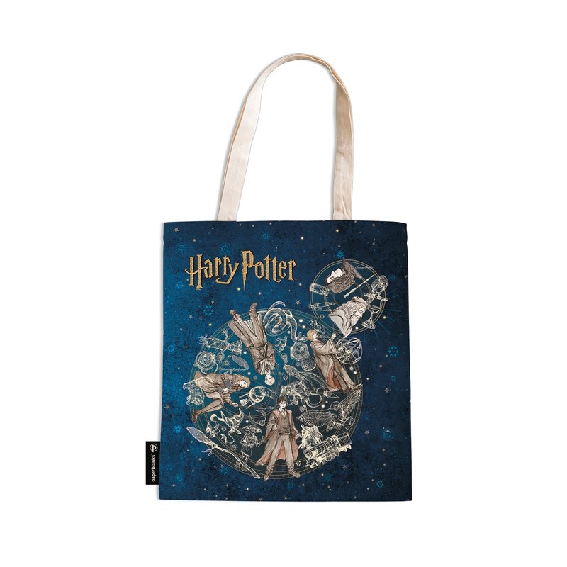 Legends of Hogwarts Tote Canvas Bag by Paperblanks (Harry Potter Collection)