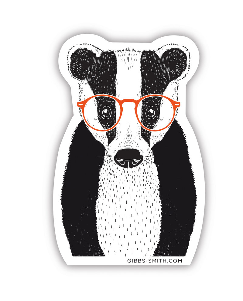 Book Badger Sticker