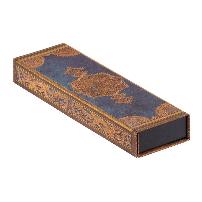 Safavid Indigo, Safavid Binding Art, Pencil Case