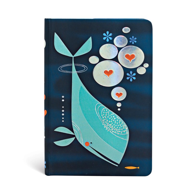 Whale and Friend Mini Unlined Hardcover Journal, 176pg, 85GSM by Paperblanks (Tracy Walker's Animal Friends)