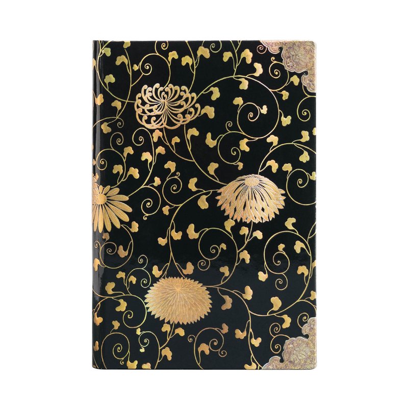 Karakusa, Japanese Lacquer Boxes, Hardcover, Mini, Lined, Elastic Band Closure, 176 Pg, 85 GSM