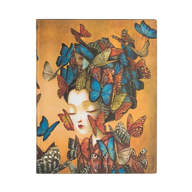 Madame Butterfly, Esprit de Lacombe, Softcover Flexi, Ultra, Lined, 176 Pg, 100 GSM