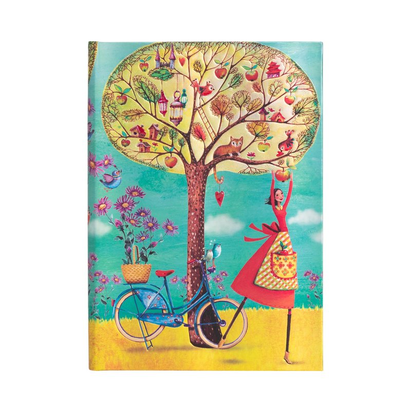 Autumn Apples Midi Lined Hardcover Journal, 144pg, 120GSM by Paperblanks (Mila Marquis Collection)