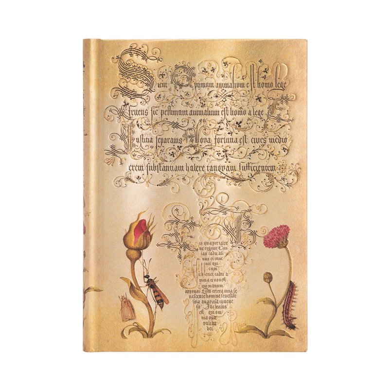 Flemish Rose, Mira Botanica, Hardcover, Midi, Lined, Elastic Band Closure, 144 Pg, 120 GSM