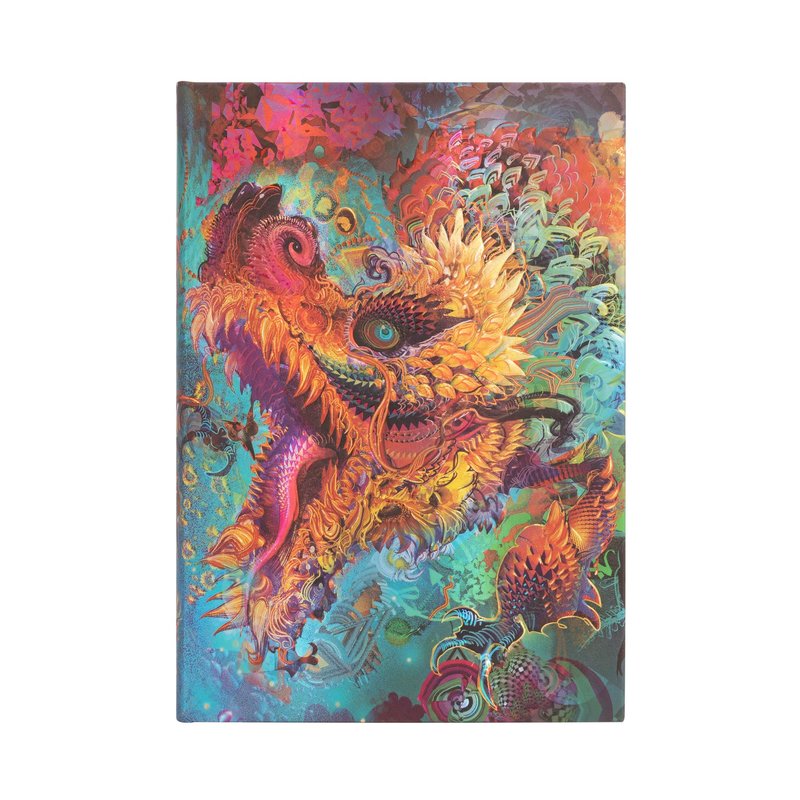 Humming Dragon, Android Jones Collection, Hardcover, Midi, Lined, Elastic Band Closure, 144 Pg, 120 GSM