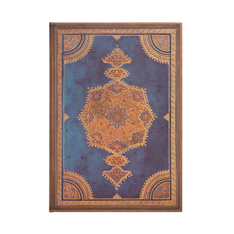 Safavid Indigo, Safavid Binding Art, Hardcover, Grande, Unlined, Elastic Band Closure, 128 Pg, 120 GSM