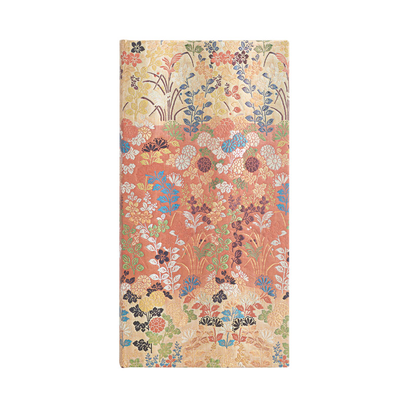 Kara-ori Slim Lined Hardcover Journal, 176pg, 85GSM by Paperblanks (Japanese Kimono)